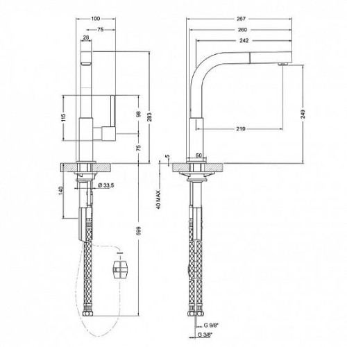 Смеситель SMEG MDQ5-CSP