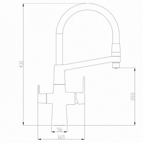 Смеситель ZORG SH 818-6 BLACK BR