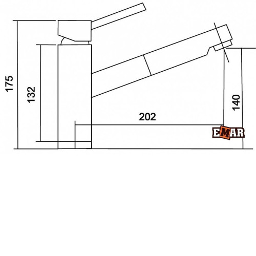 Смеситель EMAR EC-3012.12 оникс