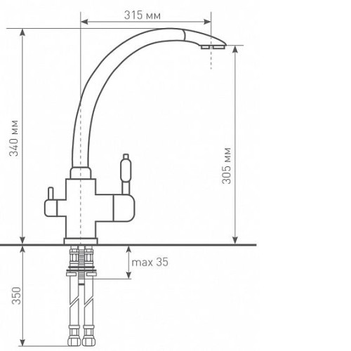 Смеситель Zigmund & Shtain ZS 1500 млечный путь