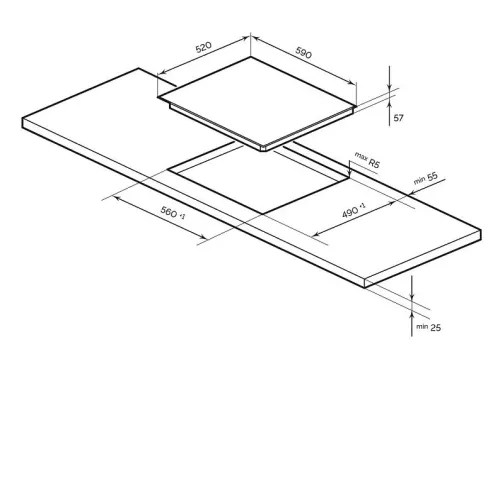 Варочная поверхность LEX EVI 640-1 F I DS