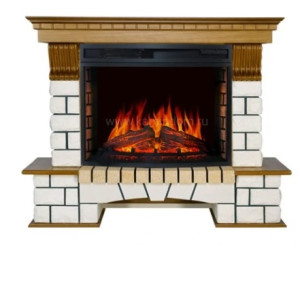 Камин ROYAL FLAME pierre luxe под dioramic 28 (дуб)