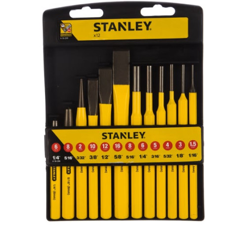 Набор бородков и зубил слесарных Stanley 4-18-299 12 штук