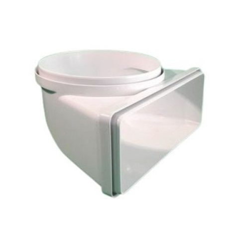 Переходник угловой прямоугольн./круглый FABER CRC90 220х90мм (112.0459.451)