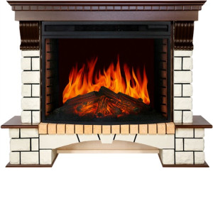 Камин ROYAL FLAME pierre luxe под dioramic 33 (темный дуб)