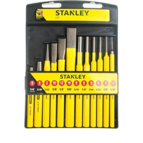 Набор бородков и зубил слесарных Stanley 4-18-299 12 штук