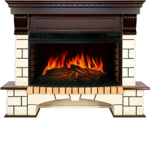 Камин ROYAL FLAME pierre luxe под dioramic 33w (темный дуб)