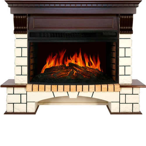 Камин ROYAL FLAME pierre luxe под dioramic 33w (темный дуб)