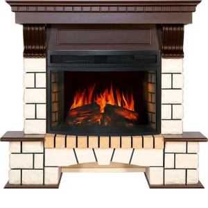 Камин ROYAL FLAME pierre luxe под dioramic 25 (темный дуб)