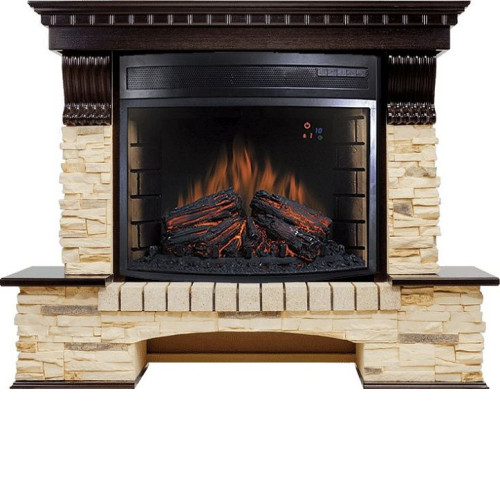 Камин ROYAL FLAME pierre luxe под dioramic 28 сланец (темный дуб)