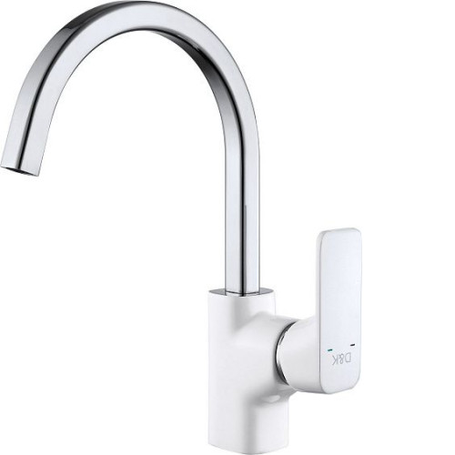 Смеситель D&K Berlin Steinbeis DA1432416 белый