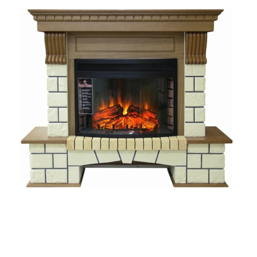Камин ROYAL FLAME pierre luxe под dioramic 25 (дуб)