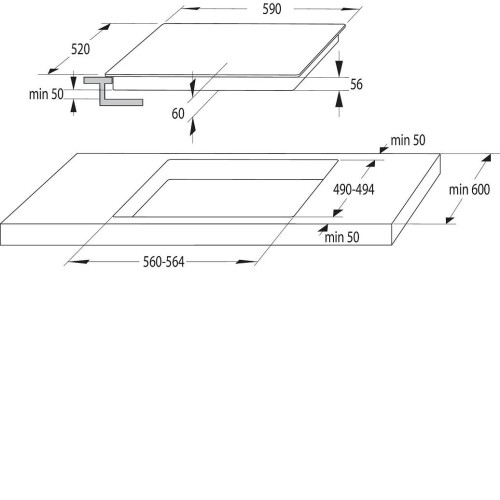 Варочная поверхность GORENJE GI6401BSCE