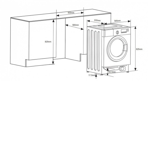 Стиральная машина WEISSGAUFF WMI 6148D