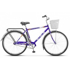 Велосипед Stels Navigator 300 Lady 28 Z010 (2018) 20 фиолетовый/корзина
