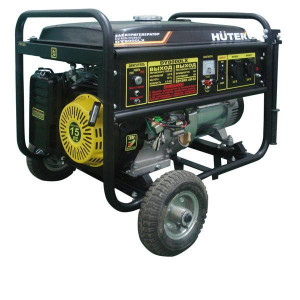 Генератор HUTER dy8000lx-3 с колёсами