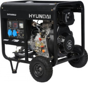 Генератор HYUNDAI dhy 6000le + колеса