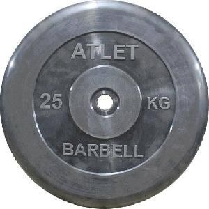 Диск обрезиненный MB Barbell MB-AtletB31-25 Диск обрезиненный MB Barbell MB-AtletB31-25