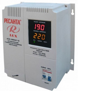 Стабилизатор напряжения РЕСАНТА асн 3000 н/1-ц