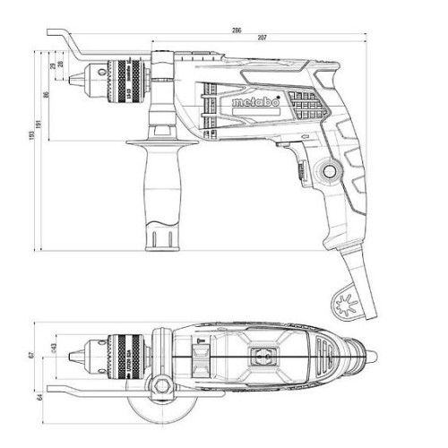 Дрель Metabo SBE 650 БЗП 600671850