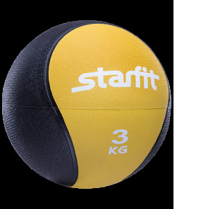 Медбол Starfit Pro GB-702 3 кг желтый