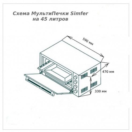 Мини-печь SIMFER M4523