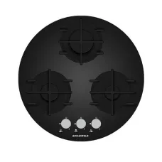 Газовая поверхность MAUNFELD MGHG.53.19B_BLACK GLASS_Round
