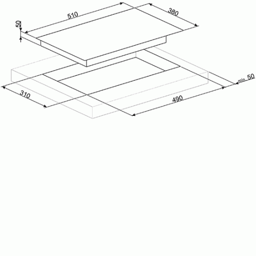 Индукционная варочная панель Smeg SIM631WLDR