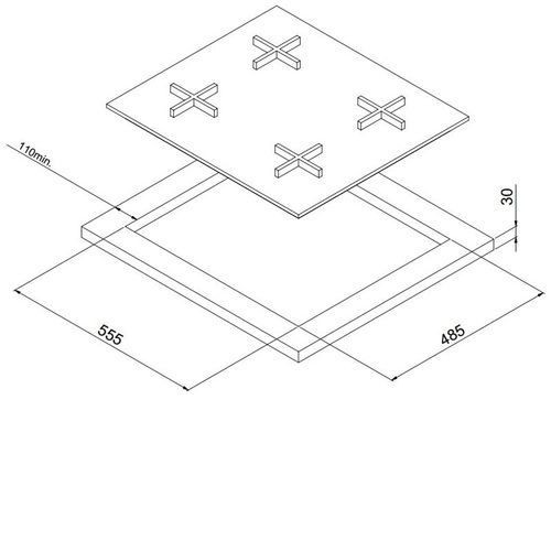 Газовая панель Korting HGG 665 CTN