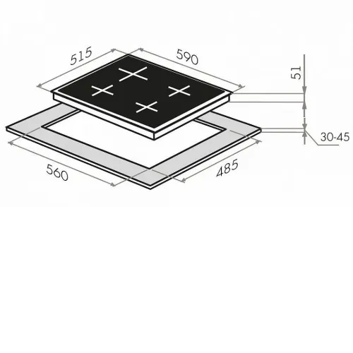 Варочная панель MAUNFELD EGHS.64.33CS/G