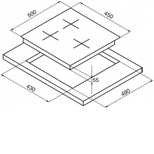 Поверхность KORTING hg 465 ctx