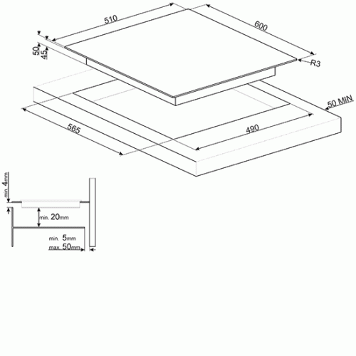 Варочная панель SMEG SE364ETBM