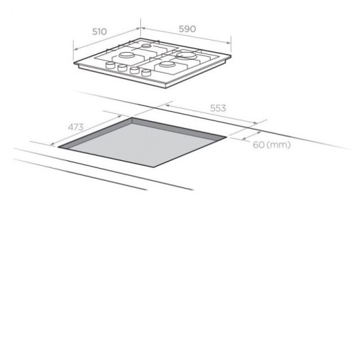 Варочная поверхность COMFEE CGH610X