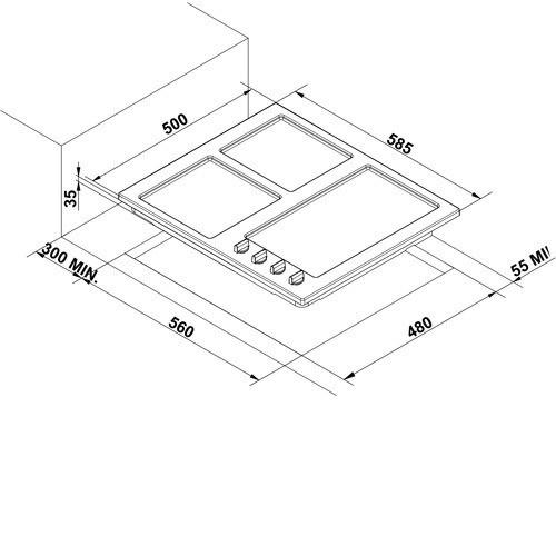 Поверхность KORTING hg 630 ctx pro