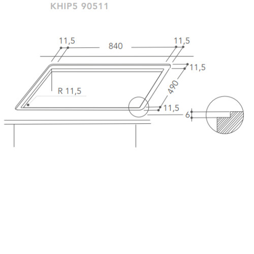 Поверхность KITCHENAID KHIP5 90511