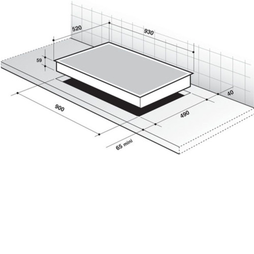 Поверхность DE DIETRICH dti 1049 xe