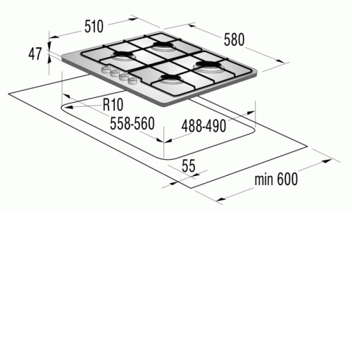Поверхность GORENJE g 6n50 rbr