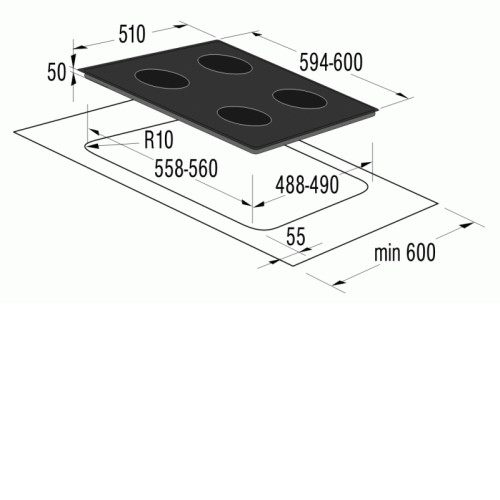 Поверхность GORENJE ecs 620 bc