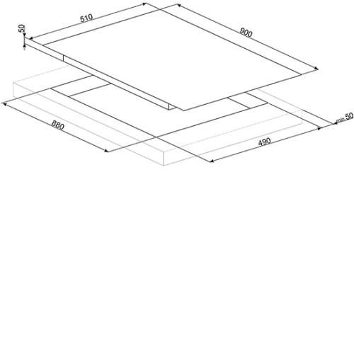 Поверхность SMEG SIM693DW