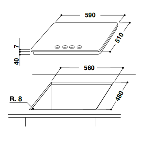 Поверхность WHIRLPOOL gma 6411 wh