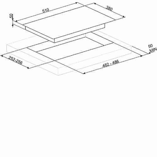 Газовая варочная панель Smeg PV632CNX