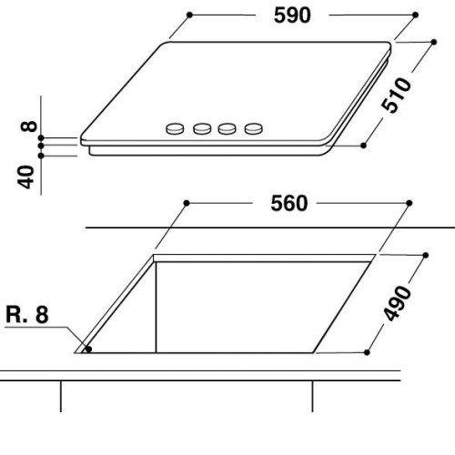 Газовая поверхность WHIRLPOOL GOR 6414/NB