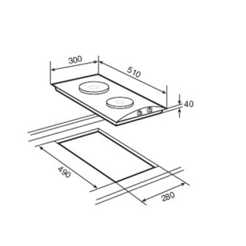 Варочная панель TEKA EM/30 2P S. STEEL (EXP) (10209611)
