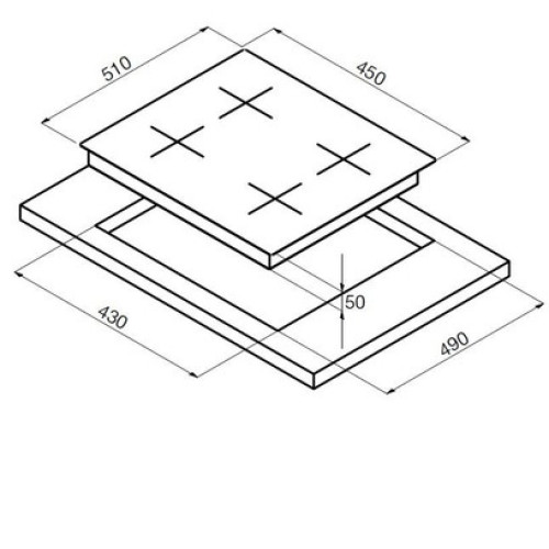 Стеклокерамическая панель Korting HK 42031 BW