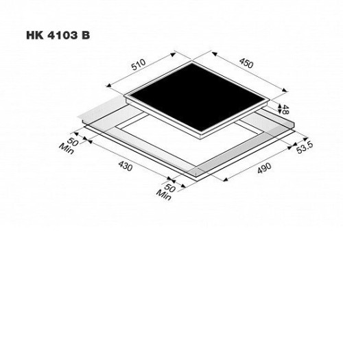 Поверхность KORTING hk 4103 b