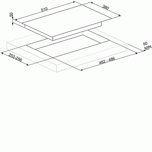 Газовая варочная панель Smeg PV631CNX
