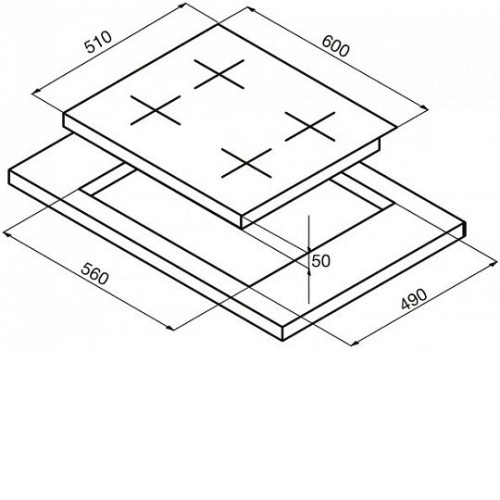 Поверхность KORTING hk 6205 ri