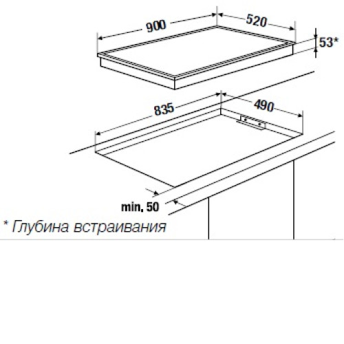 Варочная панель KUPPERSBUSCH GKS 9851.0 ED стальная рамка