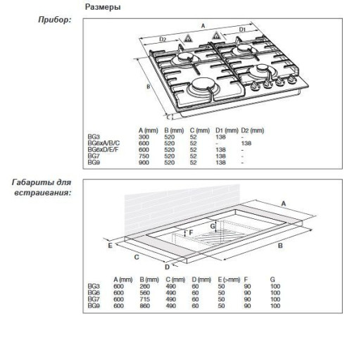 Газовая панель GORENJE GW 6D42 CLI