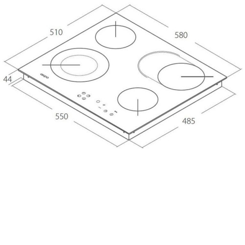 Стеклокерамическая панель AKPO PKA 58601